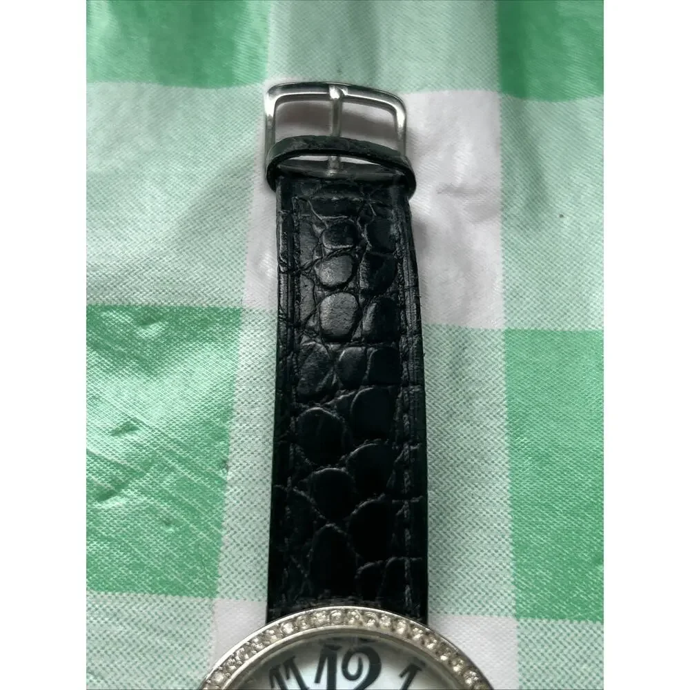 Chicos MOP Dial Black Band Women’s Quartz Watch